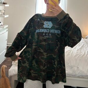 Military application North Carolina Tar-heel Long Sleeve Tee